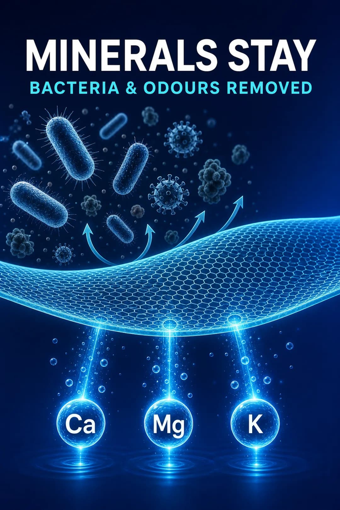 UU-N3010 four-stage UF removes bacteria and odours while retaining natural minerals